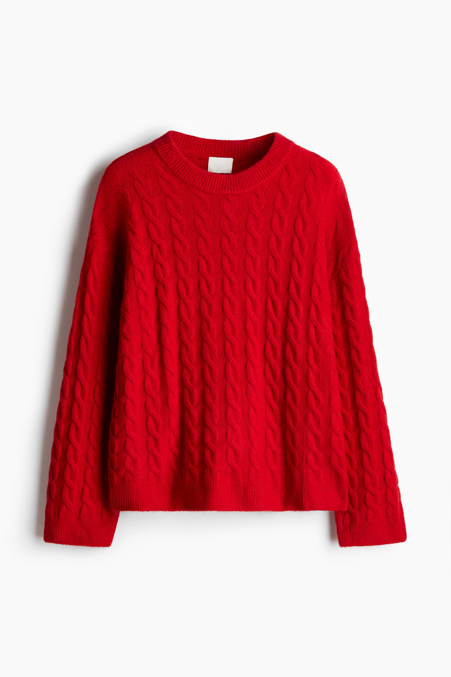 Cable-knit jumper