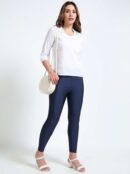 Navy Shimmer Leggings in Nylon Spandex | VSTFAB